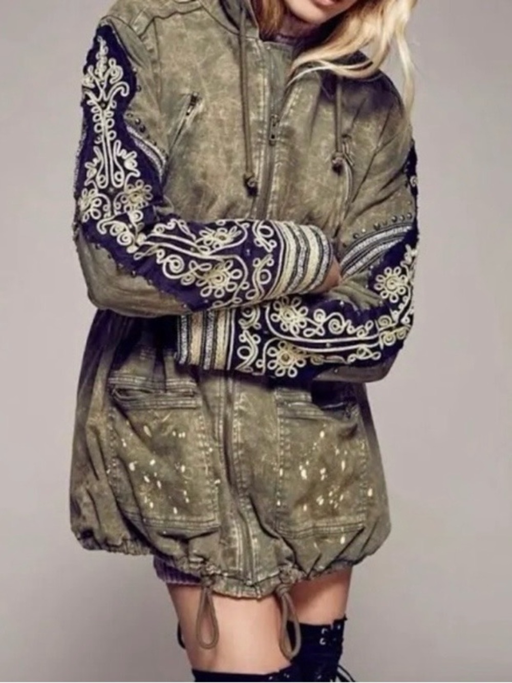 Free People Golden Quills utility jacket - Picture 2 of 4